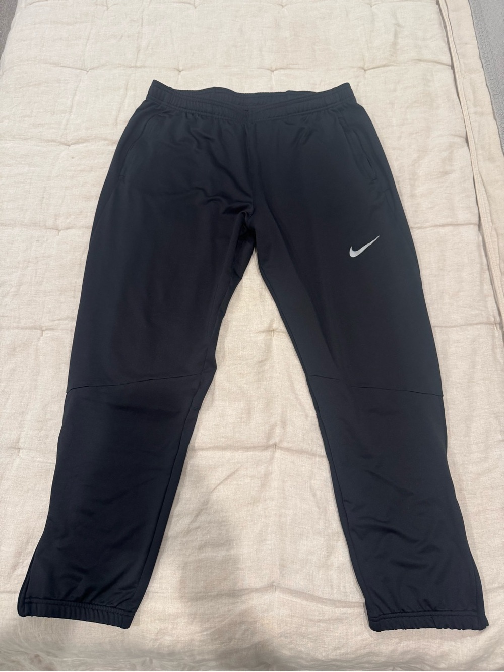 Nike Black Jogger Sweatpants with Reflective Swoosh